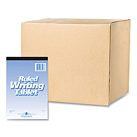 Roaring Spring Writing Tablet, Wide/Legal Rule, 100 White 6 x 9 Sheets, 48/Carton (ROA63046CS)