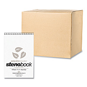 Roaring Spring EnviroShades Steno Pad, Gregg Rule, White Cover, 80 Gray 6 x 9 Sheets, 24 Pads/Carton (ROA12274CS)