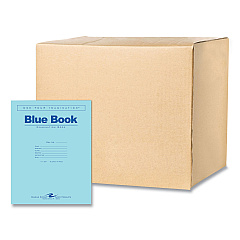 Roaring Spring Examination Blue Books, Wide/Legal Rule, Blue Cover, (8) 11 x 8.5 Sheets, 500/Carton (ROA77517CS)