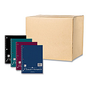 Roaring Spring Subject Wirebound Notebook, 5-Subject, Medium/College Rule, Assorted Cover, (180) 10.5 x 8 Sheets, 12/Carton (ROA10381CS)