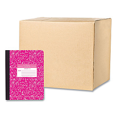 Roaring Spring Ruled Composition Book, Grade 3 Manuscript Format, Magenta Marble Cover, (80) 9.75 x 7.5 Sheets 48/Carton (ROA97227CS)