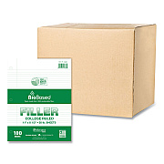 Roaring Spring Filler Paper, 3-Hole, 8.5 x 11, College Rule, 100 Sheets/Pack, 24 Packs/Carton (ROA13986CS)