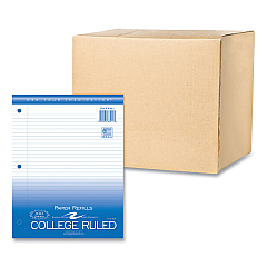 Roaring Spring Loose Leaf Paper, 8.5 x 11, 3-Hole Punched, College Rule, White, 100 Sheets/Pack, 48 Packs/Carton (ROA83911CS)
