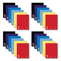 Roaring Spring Lefty Notebook, 1-Subject, Wide/Legal Rule, Assorted Cover Colors, (100) 10.5 x 8.5 Sheets, 24/Carton (ROA13505CS)