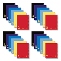 Roaring Spring Lefty Notebook, 1-Subject, Wide/Legal Rule, Assorted Cover Colors, (100) 10.5 x 8.5 Sheets, 24/Carton (ROA13505CS)