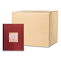 Roaring Spring Lab and Science Numbered Notebook, Quadrille Rule (4 sq/in), Red Cover, (76) 11.75 x 9.25 Sheets, 24/Carton (ROA77648CS)