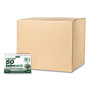 Roaring Spring Environotes Wirebound Recycled Index Cards, Narrow Rule, 3 x 5, White, 50 Cards, 24/Carton (ROA28335CS)