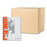 Roaring Spring Whitelines Notebook, Medium/College Rule, Gray/Orange Cover, (70) 8.5 x 11 Sheets, 12/Carton (ROA17000CS)
