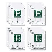 Roaring Spring Engineer Pad, (1.25" Margin), Quad Rule (5 sq/in, 1 sq/in), 200 Light Green 8.5 x 11 Sheets/Pad, 12/Carton (ROA95589CS)