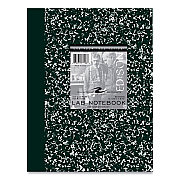 Roaring Spring Lab and Science Notebook, Quadrille Rule (5 sq in), Green Marble Cover, (60) 10.13 x 7.88 Sheets, 24/Carton (ROA77108CS)