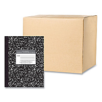 Roaring Spring Hardcover Composition Book, Med/College Rule, Black Marble Cover, (80) 10.25 x 7.88 Sheets, 24/Carton (ROA77461CS)