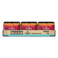 Folgers Simply Smooth Ground Coffee, Gentle On Your Stomach, 27 oz Canister, 6/Carton (FOL30446CT)