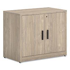 HON 10500 Series Storage Cabinet with Doors, Two Shelves, 36" x 20" x 29.5", Kingswood Walnut (HON105291LKI1)