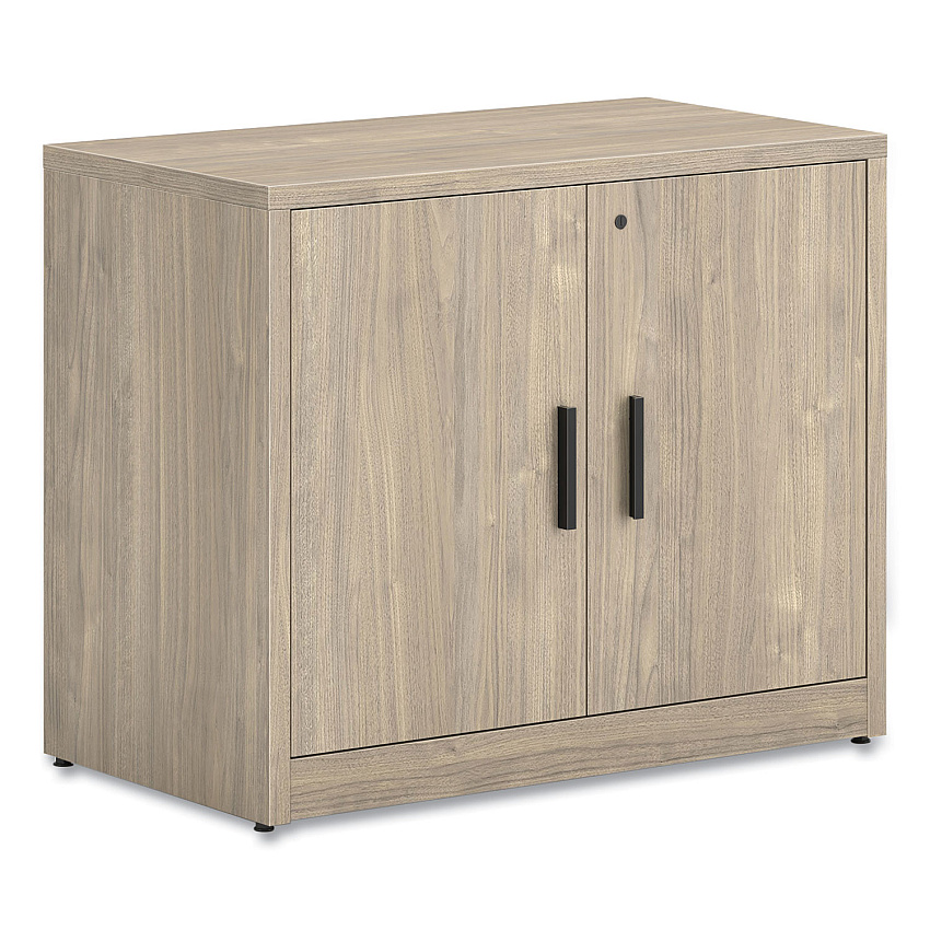 HON 10500 Series Storage Cabinet with Doors, Two Shelves, 36" x 20" x 29.5", Kingswood Walnut (HON105291LKI1)