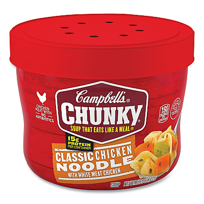 Campbells Chunky Classic Chicken Noodle Bowl,15.25 oz Bowl, 8/Carton (GRR35100003)