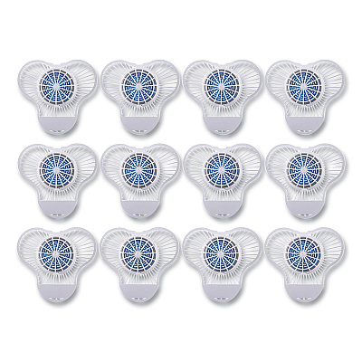 Boardwalk Urinal Screen with Non-Para Cleaner Block, Green Apple Scent, 3.25 oz, Blue/White, 12/Box (BWKNUS)