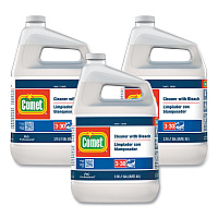 Comet Cleaner with Bleach, Liquid, One Gallon Bottle, 3/Carton (PGC02291CT)
