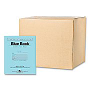 Roaring Spring Recycled Exam Book, Wide/Legal Rule, Blue Cover, (8) 8.5 x 7 Sheets, 600/Carton (ROA77608CS)