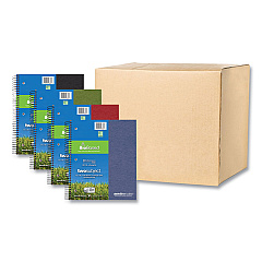 Roaring Spring Earthtones BioBased 2 Subject Notebook, Medium/College Rule, Randomly Assorted Covers, (100) 11 x 9 Sheets, 24/Carton (ROA13364CS)