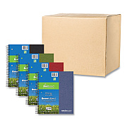 Roaring Spring Earthtones BioBased 3 Subject Notebook, Medium/College Rule, Randomly Assorted Covers, (120) 11 x 9 Sheets, 24/Carton (ROA13365CS)