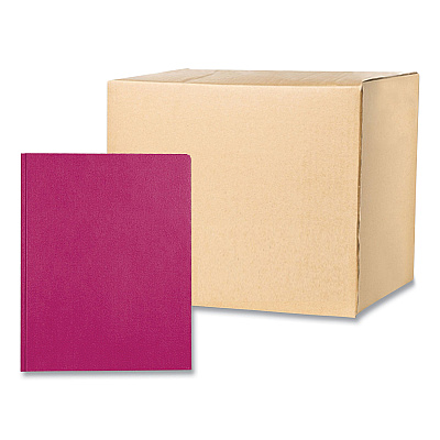Roaring Spring Pocket Folder with 3 Fasteners, 0.5" Capacity, 11 x 8.5, Maroon, 25/Box, 10 Boxes/Carton (ROA54131CS)