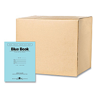 Roaring Spring Recycled Exam Book, Wide/Legal Rule, Blue Cover, (8) 11 x 8.5 Sheets, 500/Carton (ROA77609CS)