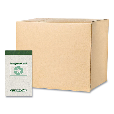 Roaring Spring Little Green Memo Book, Narrow Rule, Gray Cover, (60) 3 x 5 Sheets, 48/Carton (ROA77355CS)