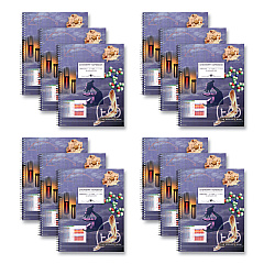 Roaring Spring Lab/Science Carbonless Notebook, Quad Rule (4 sq/in), Multicolor Cover, (100) 11x8.5 Sheets, 12/Carton (ROA77650CS)