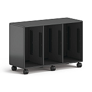 HON Class-ifi Tote Storage Cabinet, Three-Wide, 46.63" x 18.75" x 31.38", Charcoal Gray (HONEST2H3WNSSNA)
