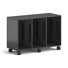 HON Class-ifi Tote Storage Cabinet, Three-Wide, 46.63" x 18.75" x 31.38", Charcoal Gray (HONEST2H3WNSSNA)