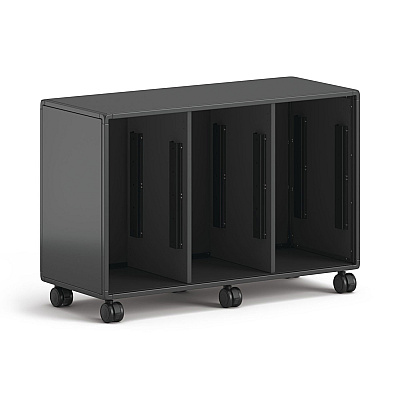 HON Class-ifi Tote Storage Cabinet, Three-Wide, 46.63" x 18.75" x 31.38", Charcoal Gray (HONEST2H3WNSSNA)