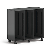 HON Class-ifi Tote Storage Cabinet, Three-Wide, 46.63" x 18.75" x 44.13", Charcoal Gray (HONEST3H3WNSSNA)