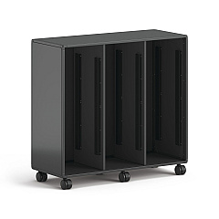 HON Class-ifi Tote Storage Cabinet, Three-Wide, 46.63" x 18.75" x 44.13", Charcoal Gray (HONEST3H3WNSSNA)