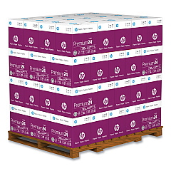 HP Premium24 Paper, 98 Bright, 24 lb Bond Weight, 8.5 x 11, Ultra White, 500 Sheets/Ream, 5 Reams/Carton, 64 Cartons/Pallet (HEW115300PLT)