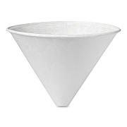 Solo Bare Eco-Forward Treated Paper Funnel Cups, ProPlanet Seal, 6 oz, 250/Bag, 10/Carton (SCC6SRX)