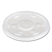 Dart Plastic Cold Cup Lids, Fits 10 oz Cups, Translucent, 100 Pack, 10 Packs/Carton (DCC10SL)