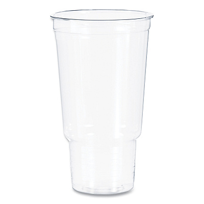 Dart Ultra Clear Pedestal PET Cups, 32 oz, Clear, 25/Bag, 20 Bags/Carton (DCC32AC)
