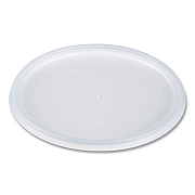 Dart Plastic Lids for Foam Containers, Flat, Vented, Fits 24-32 oz, Translucent, 100/Pack, 5 Packs/Carton (DCC48JL)