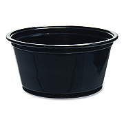 Dart Conex Complements Portion/Medicine Cups, 2 oz, Black, 125/Bag, 20 Bags/Carton (DCC200PCBLK)