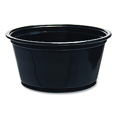 Dart Conex Complements Portion/Medicine Cups, 2 oz, Black, 125/Bag, 20 Bags/Carton (DCC200PCBLK)