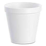Dart Foam Containers, Squat, 16 oz, White, 25/Bag, 20 Bags/Carton (DCC16MJ20)