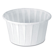 Solo Paper Portion Cups, ProPlanet Seal, 4 oz, White, 250/Bag, 20 Bags/Carton (SCC400)