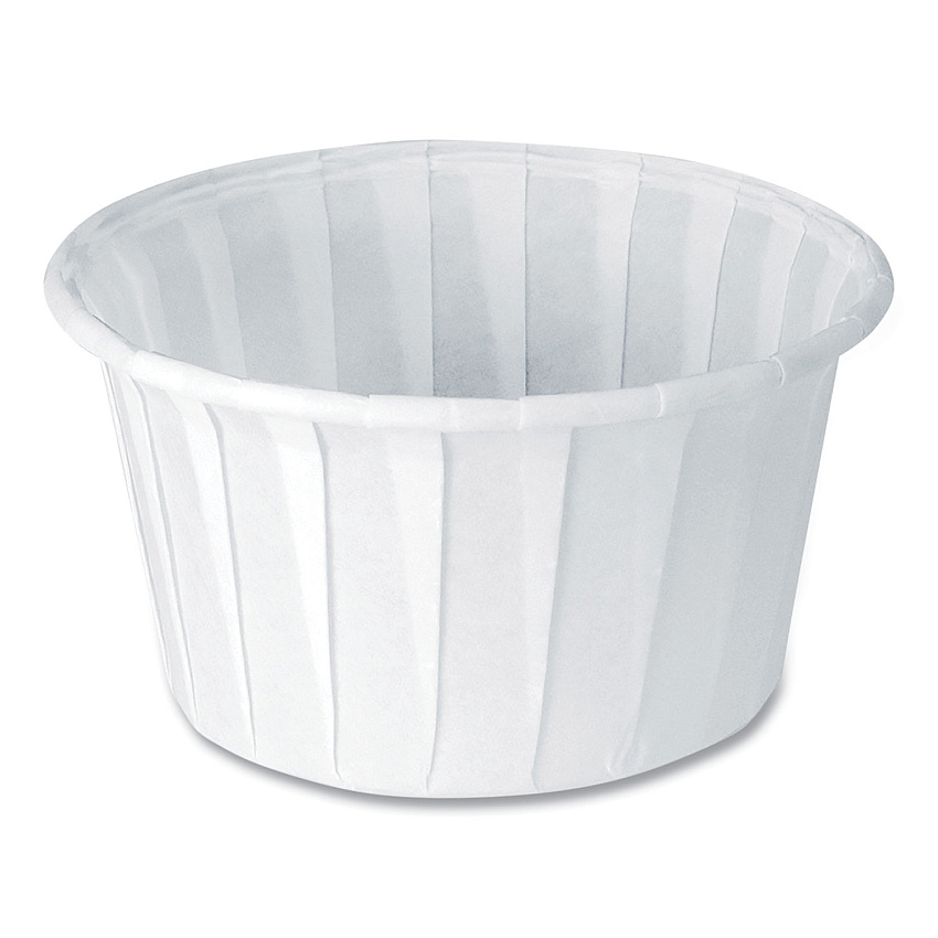 Solo Paper Portion Cups, ProPlanet Seal, 4 oz, White, 250/Bag, 20 Bags/Carton (SCC400)