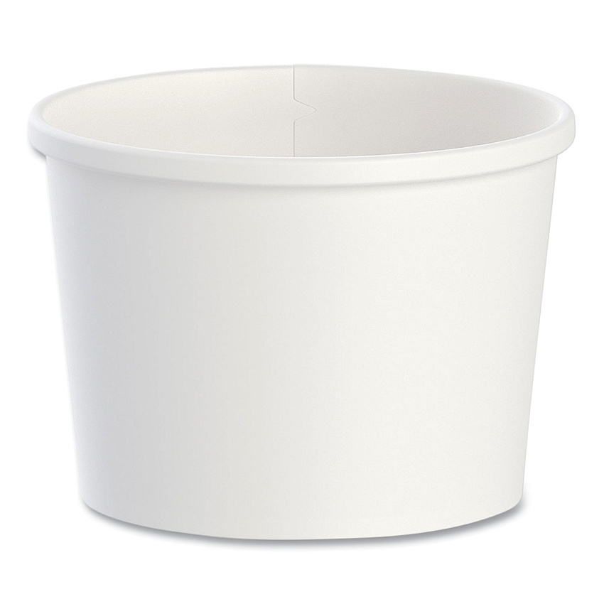 Solo Flexstyle Double Poly Paper Containers, 12 oz, 3.6" Diameter, White, Paper, 25/Bag, 20 Bags/Carton (SCCHS4125WH)