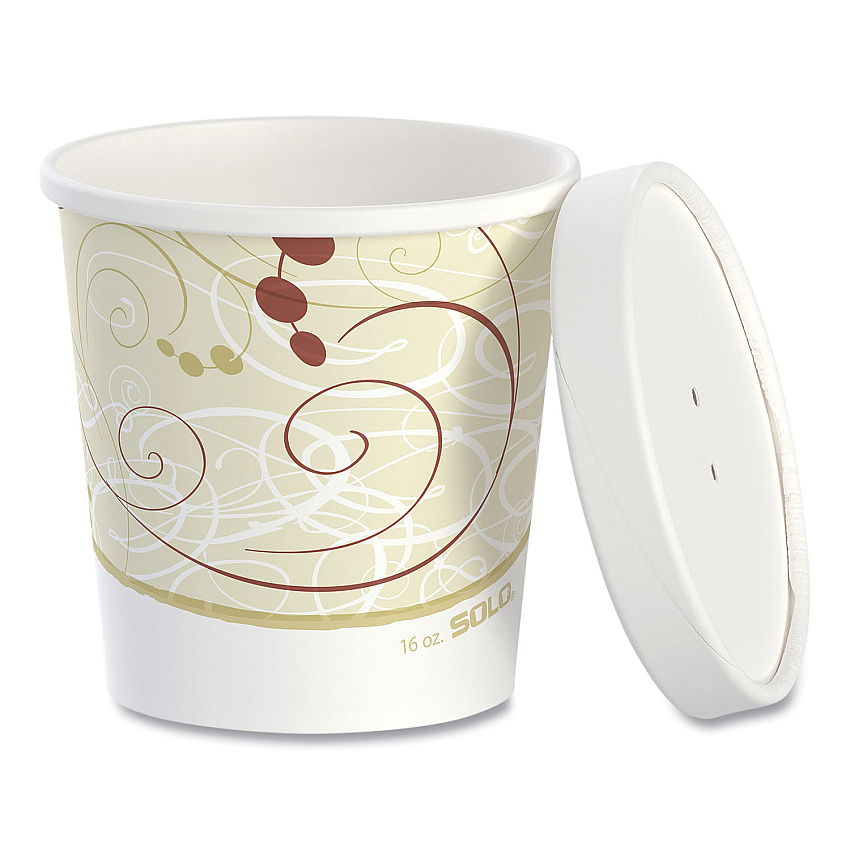 Solo Flexstyle Double Poly Food Combo Packs, 16 oz, Symphony, 25 Combos/Sleeve, 10 Sleeves/Carton (SCCKHB16ASYM)