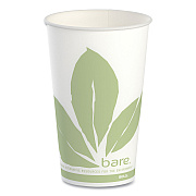 Solo Bare Eco-Forward Paper Cold Cups, ProPlanet Seal, 16 oz, Green/White, 100/Sleeve 10 Sleeves/Carton (SCCRW16BBD110CT)