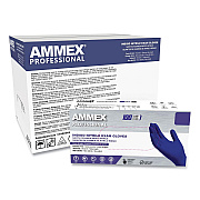 AMMEX Professional Nitrile Exam Gloves, Powder-Free, Small, 3 mil Thick, 9.5" Long, Indigo, 100/Box, 10 Boxes/Carton (AINPF42100)