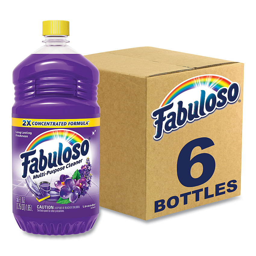 Fabuloso Multi-use Cleaner, Lavender Scent, 56 oz Bottle (CPC53041CT)