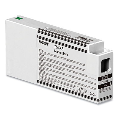 Epson T54X800 (T54X) UltraChrome HD Ink, 350 mL, Matte Black