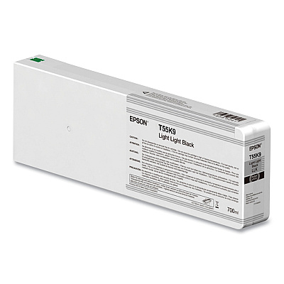 Epson T55K900 (T55K) UltraChrome HD Ink, 700 mL, Light Light Black
